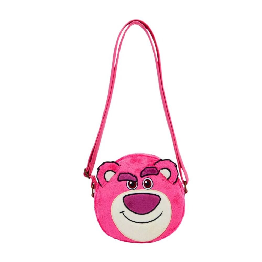Loungefly Disney Pixar Toy Story 3 Lotso Fuzzy Crossbody Bag